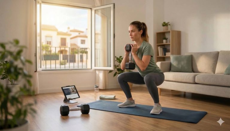 Ejercicios con mancuernas en casa para entrenar todo el cuerpo