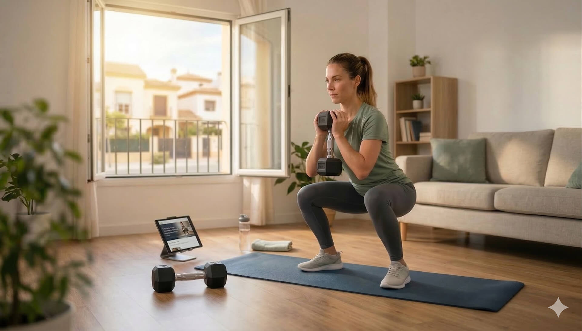 Ejercicios con mancuernas en casa para entrenar todo el cuerpo